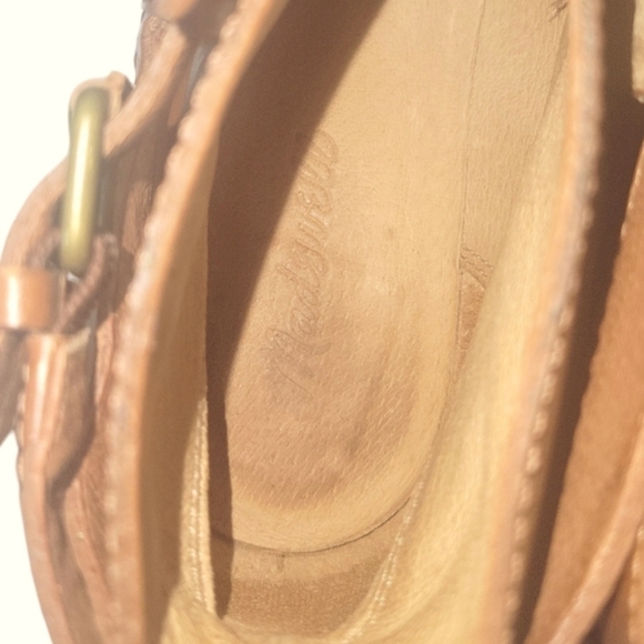 Madewell Hollis Brown English Leather Ankle Strap Buckle Detail Bootie Sz 8 1/2 - Picture 9 of 10